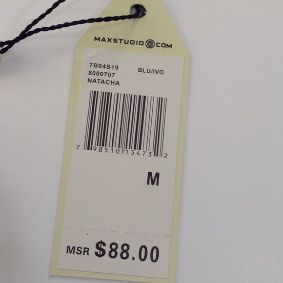 Max Studio 100% Cotton Elastic Waist Mini Skirt Size Medium - Picture 8 of 8